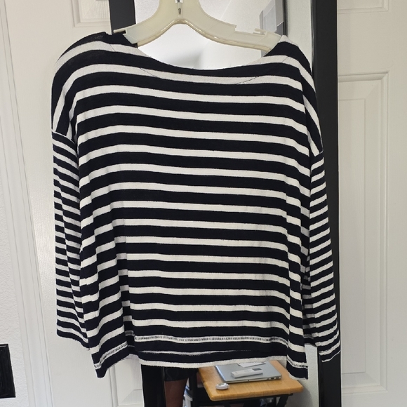 rag & bone Tops - Rag & Bone Blue and White Striped Women's Top Sz Med